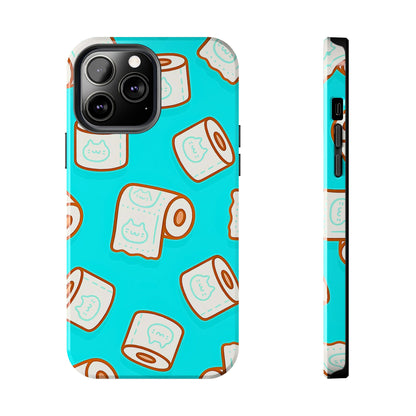 Funda resistente para teléfono con estampado de papel higiénico kawaii | Estética