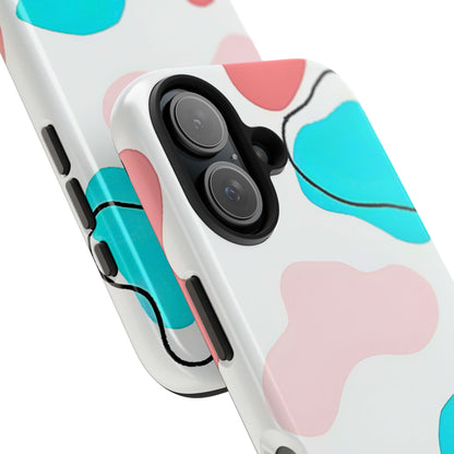 Abstract Shapes Preppy Pastel Style (Version 1) Tough Phone Case | Aesthetic