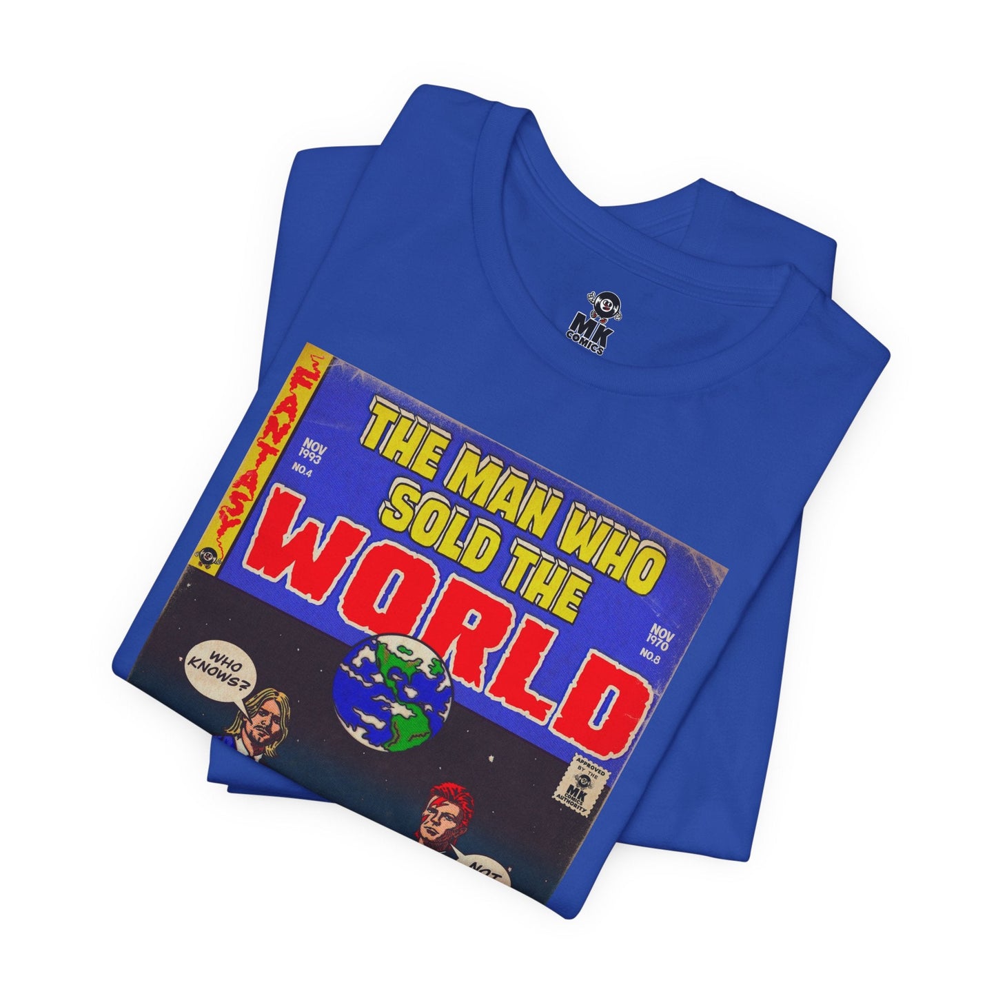 Bowie & Cobain - The Man Who Sold the World - Unisex Jersey Short Sleeve Tee
