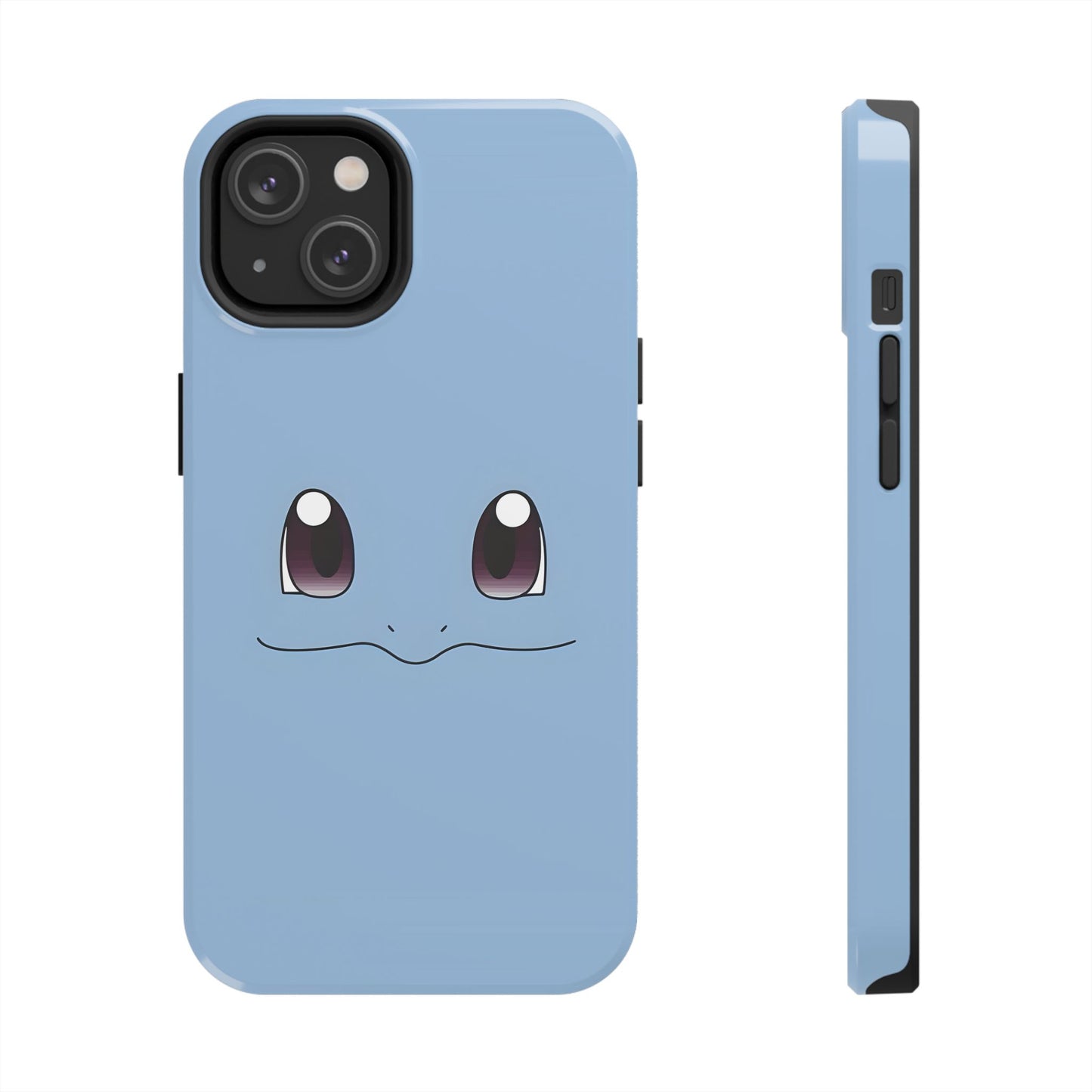Blue Turtle Simple Blue Smile Tough Phone Case | Anime