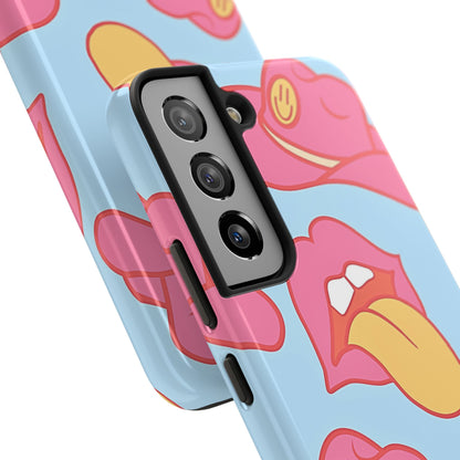 Funda resistente para teléfono con estampado de sombrero vaquero y labios sensuales (versión 1) | Estética