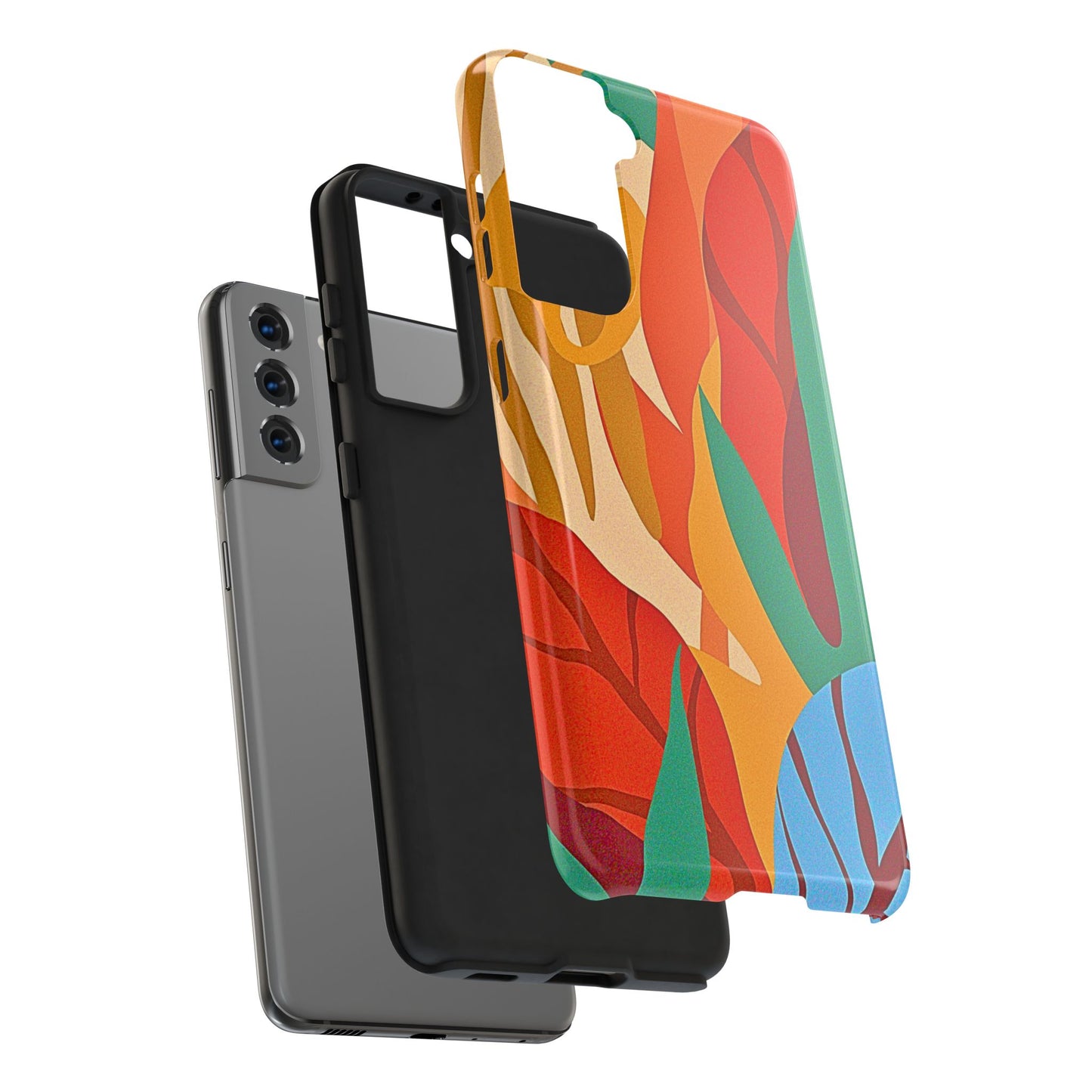 Abstract Autumn Leaves Tough Phone Case | Aesthetic