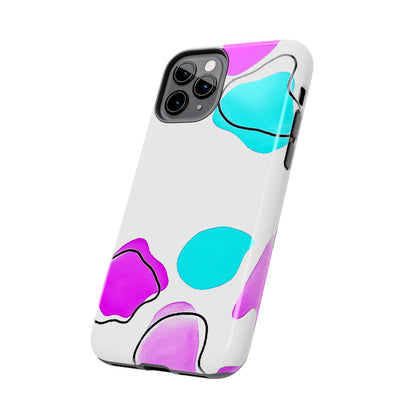 Abstract Shapes Preppy Pastel Style (Version 2) Tough Phone Case | Aesthetic