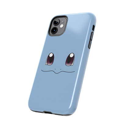 Blue Turtle Simple Blue Smile Tough Phone Case | Anime