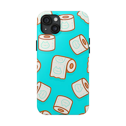 Funda resistente para teléfono con estampado de papel higiénico kawaii | Estética