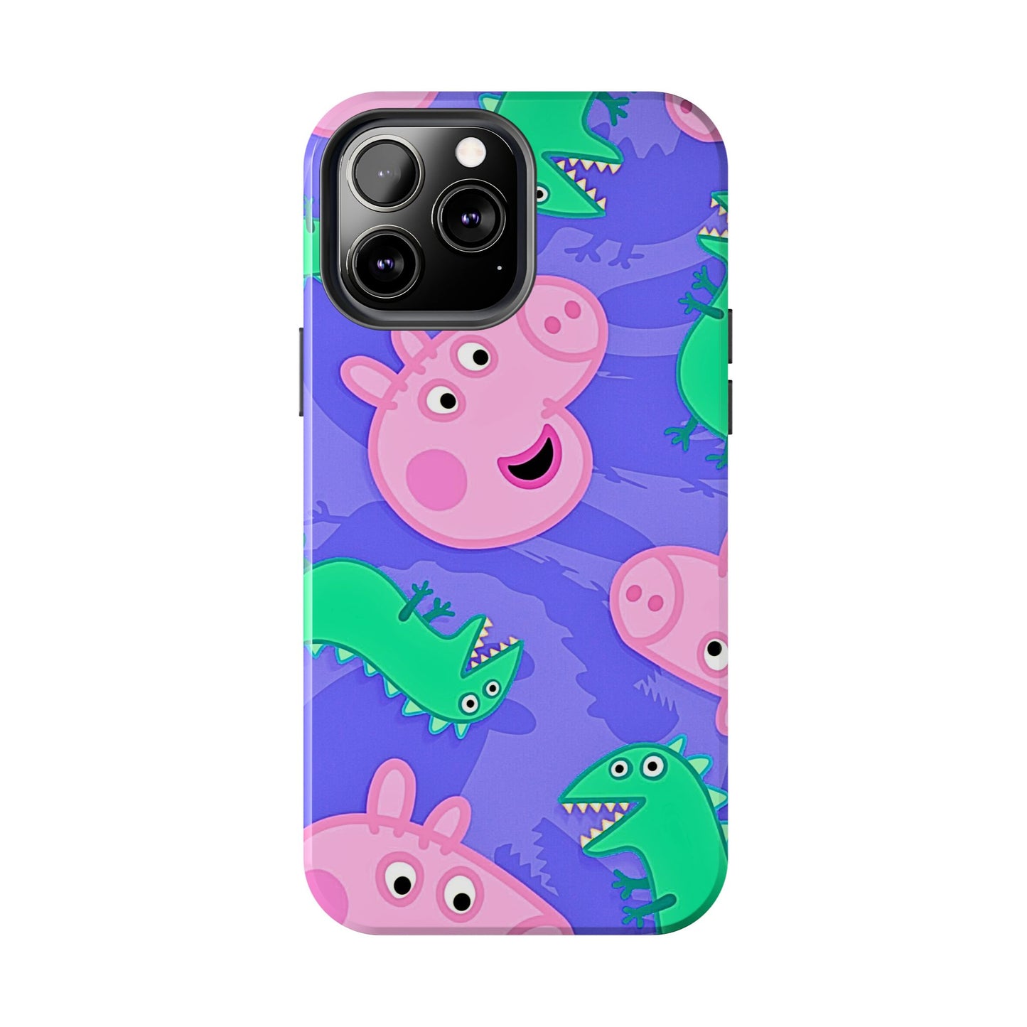 Peppa Pig & George Dinosaur Pattern Tough Phone Case | Cartoons - Peppa Pig