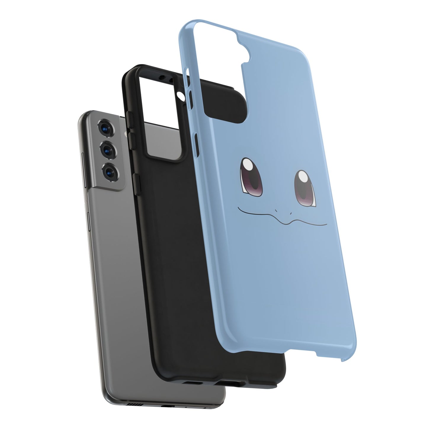 Blue Turtle Simple Blue Smile Tough Phone Case | Anime