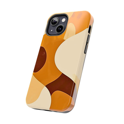 Funda/Cubierta resistente para teléfono con diseño en beige y marrón Earth Harmony | Estética