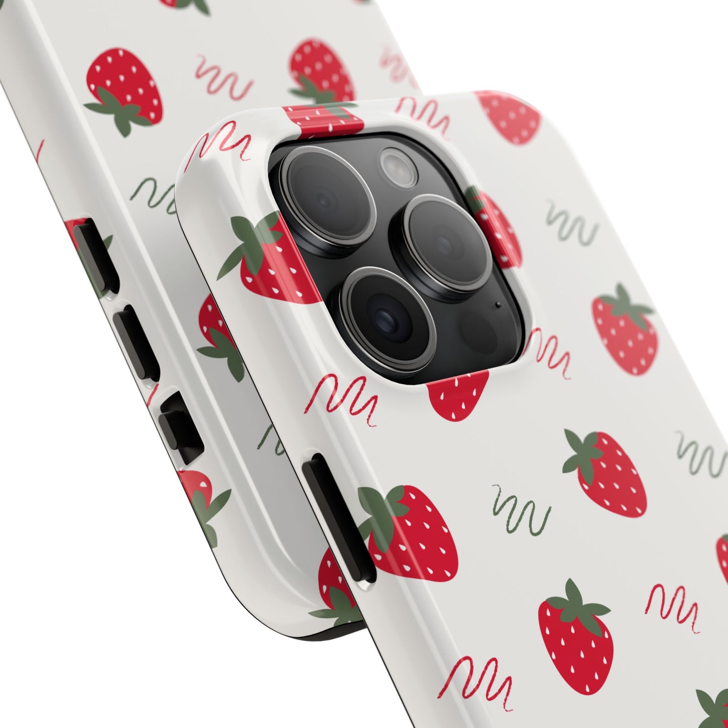 Strawberry Doodle Delight Tough Phone Case | Food