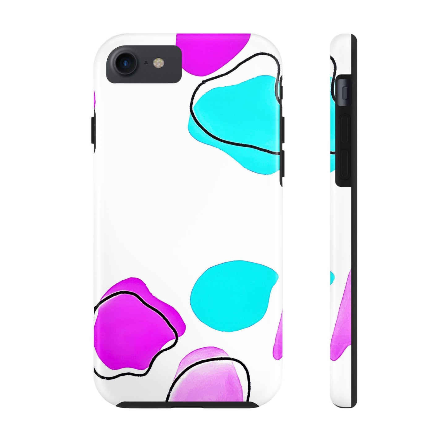 Abstract Shapes Preppy Pastel Style (Version 2) Tough Phone Case | Aesthetic