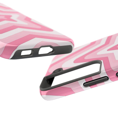 Pink Preppy Star Pattern Style Tough Phone Case | Aesthetic