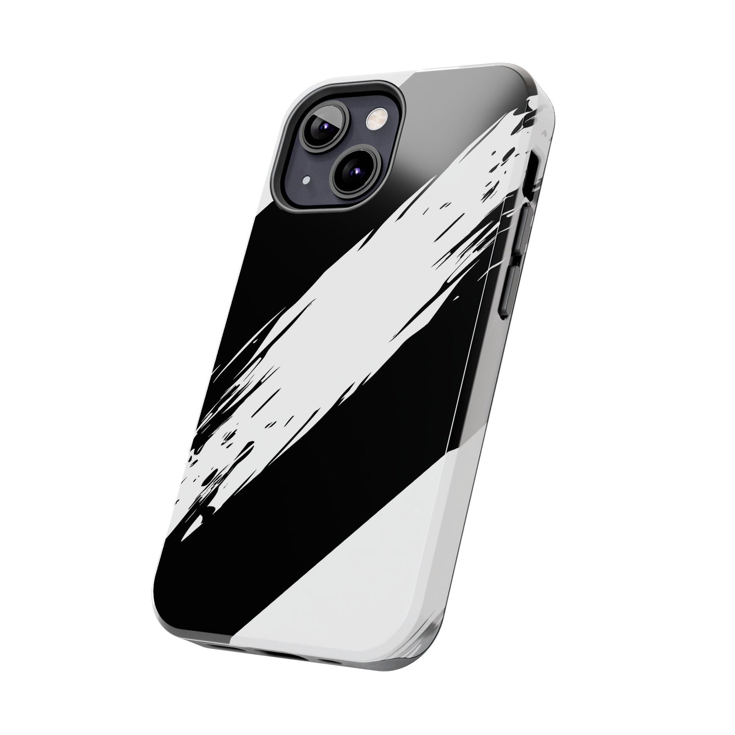 Funda/cubierta resistente para teléfono con rayas diagonales en blanco roto | Estética
