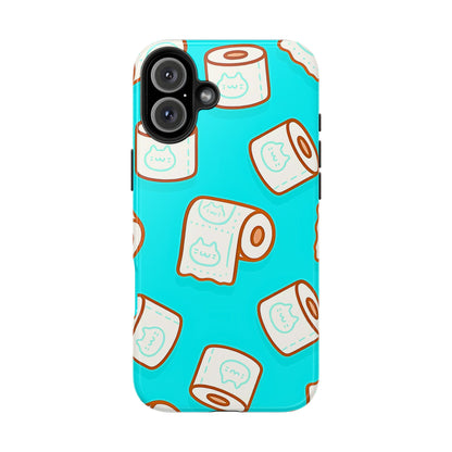 Funda resistente para teléfono con estampado de papel higiénico kawaii | Estética