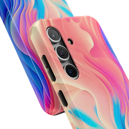 Abstract Pastel Waves Tough Phone Case | Aesthetic