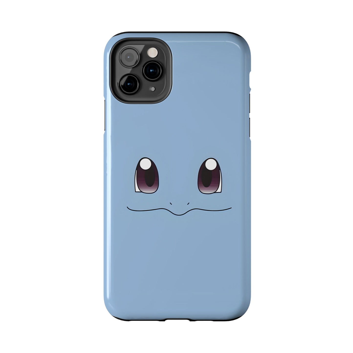 Blue Turtle Simple Blue Smile Tough Phone Case | Anime