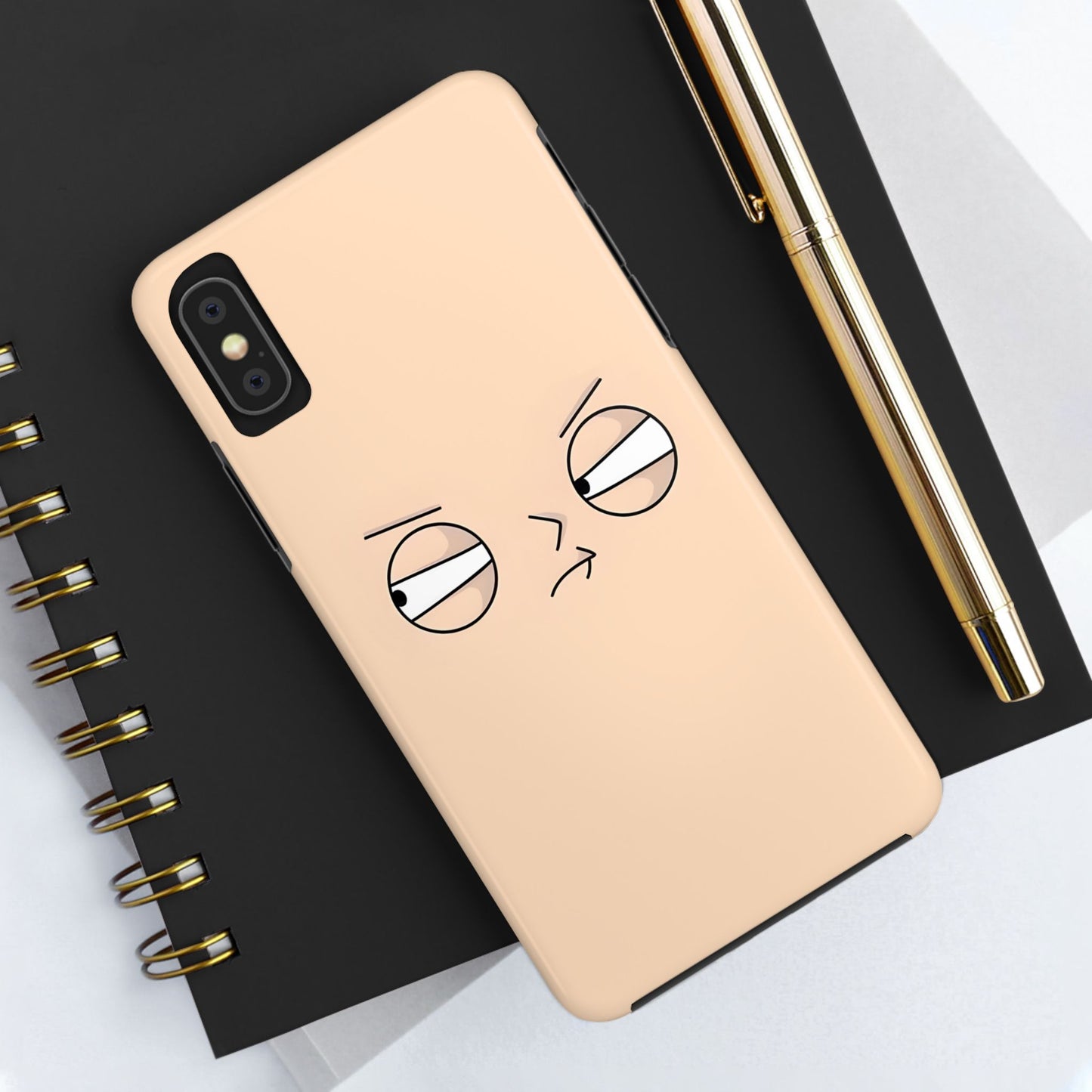 Family Guy Stewie Suspicious Eyes Look Tough Phone Case | Cartoons