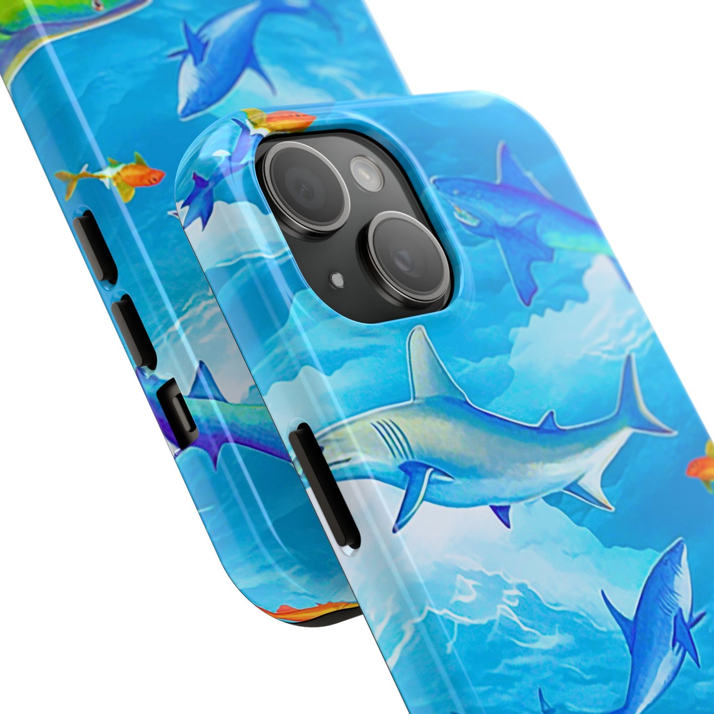 Sharks in the Sky Pattern Style Tough Phone Case | Animals