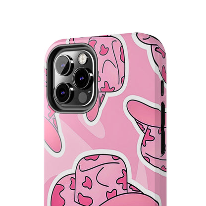 Pink Cowboy Hat Preppy Tough Phone Case | Aesthetic