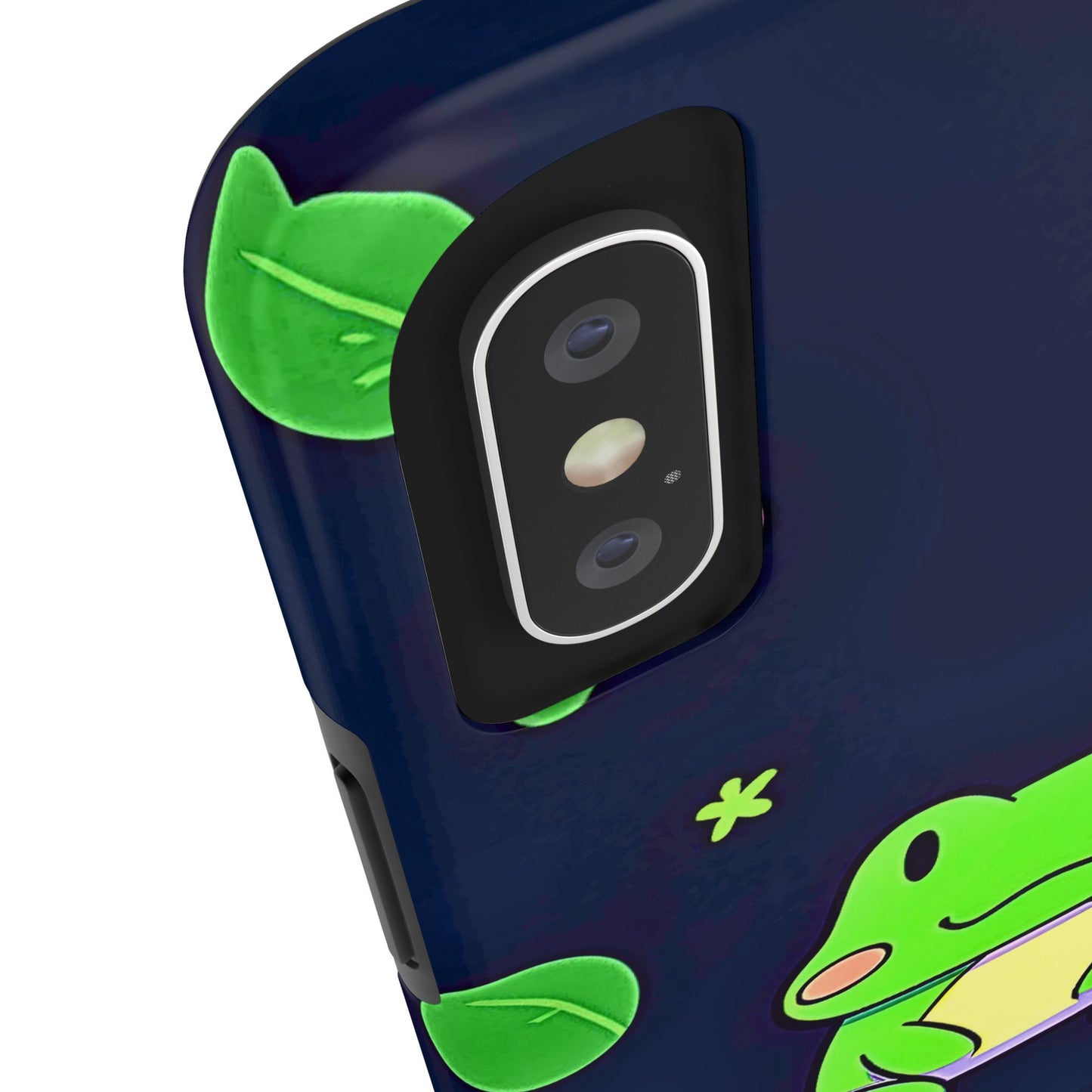 Adorable Froggy Black Tough Phone Case | Animals
