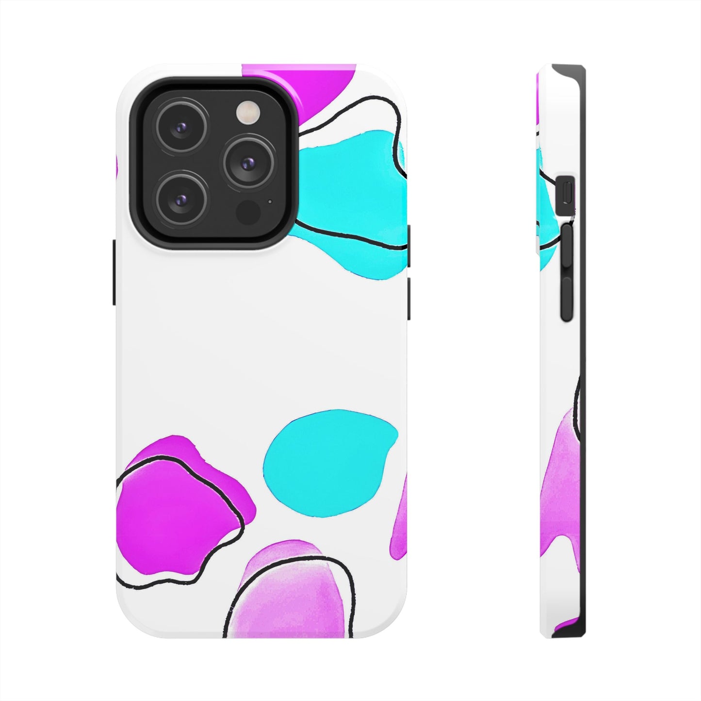 Abstract Shapes Preppy Pastel Style (Version 2) Tough Phone Case | Aesthetic