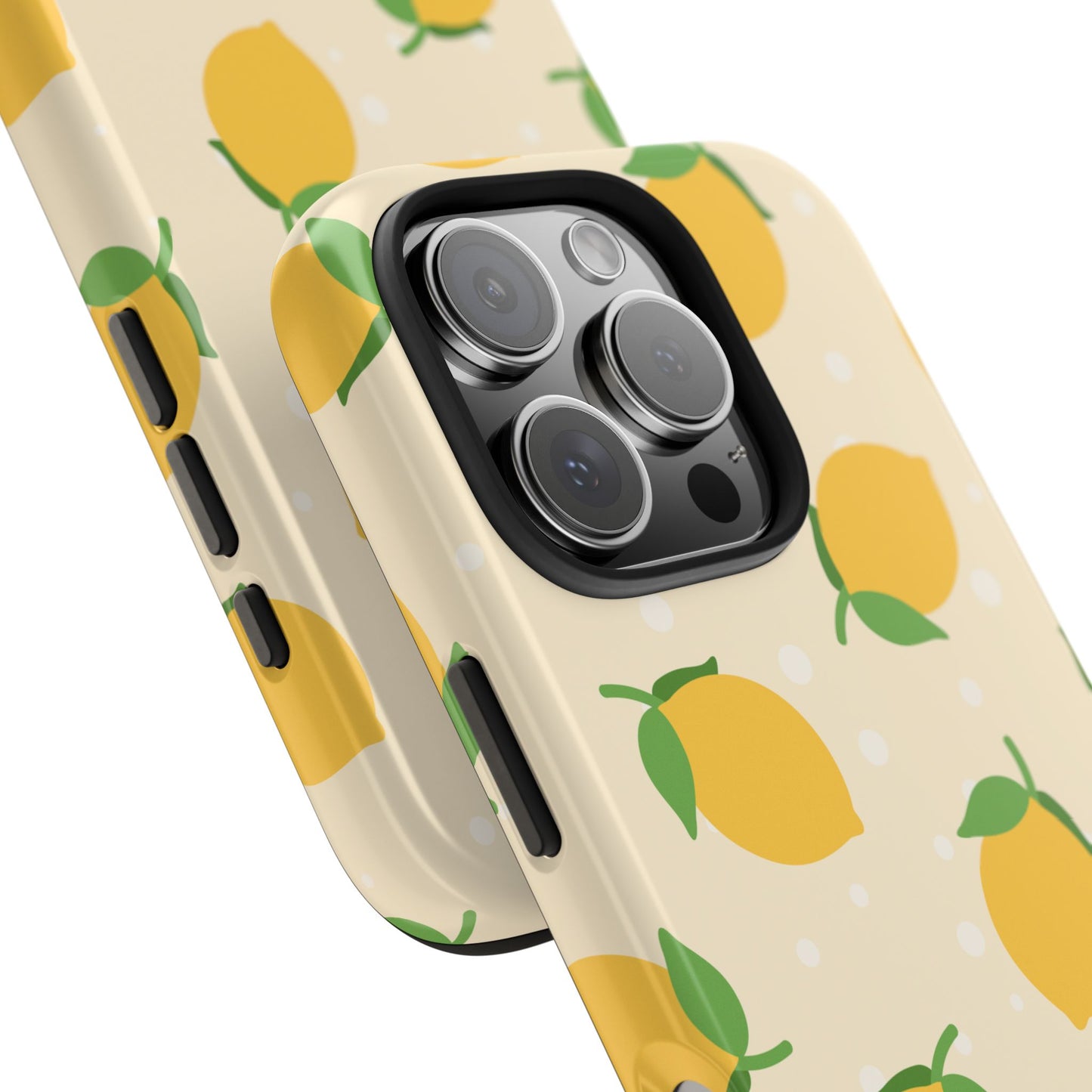 Cute Aesthetic Lemon Pattern Citrus Design Tough Phone Case | Food