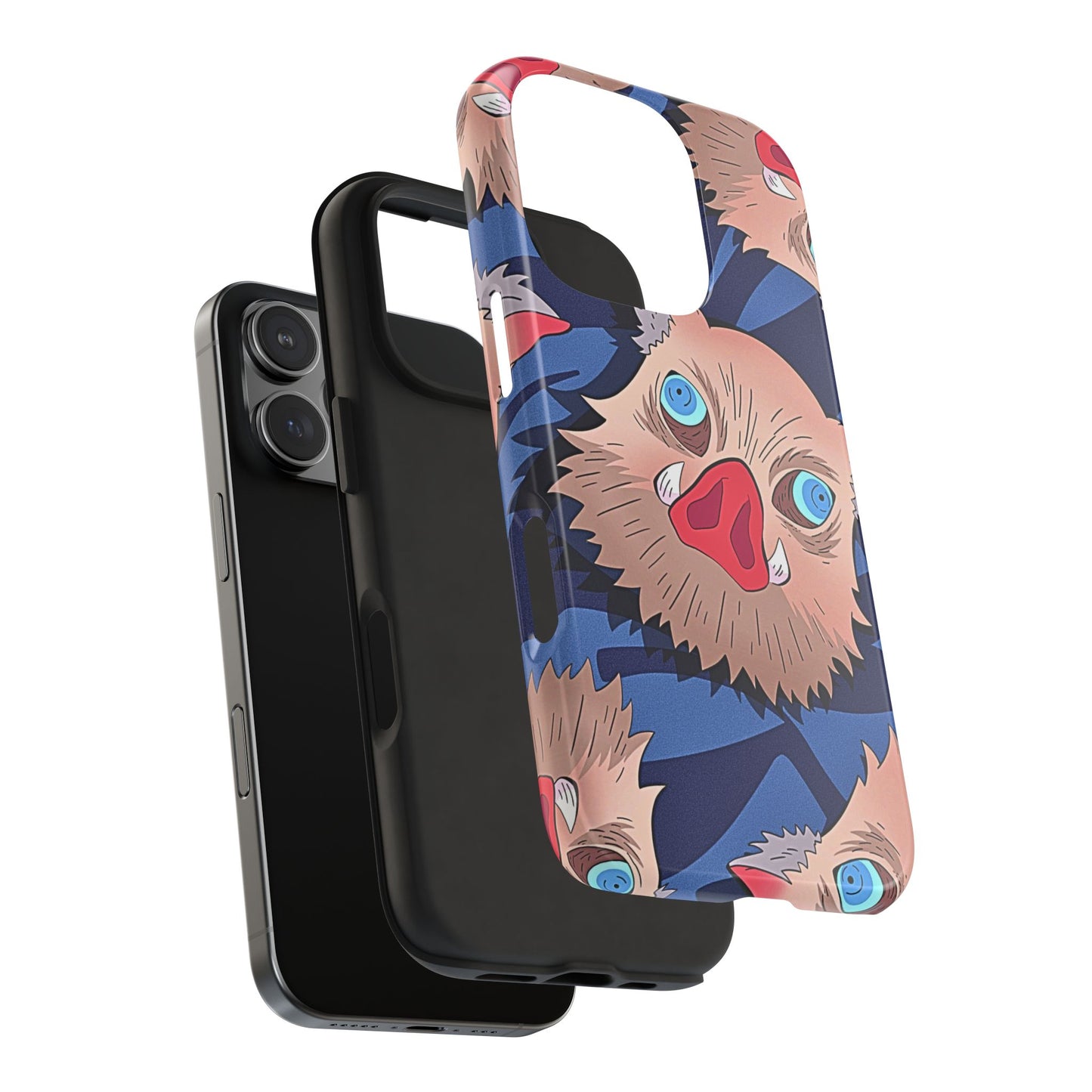 Inosuke Hashibira Head Pattern Tough Phone Case | Anime - Demon Slayer