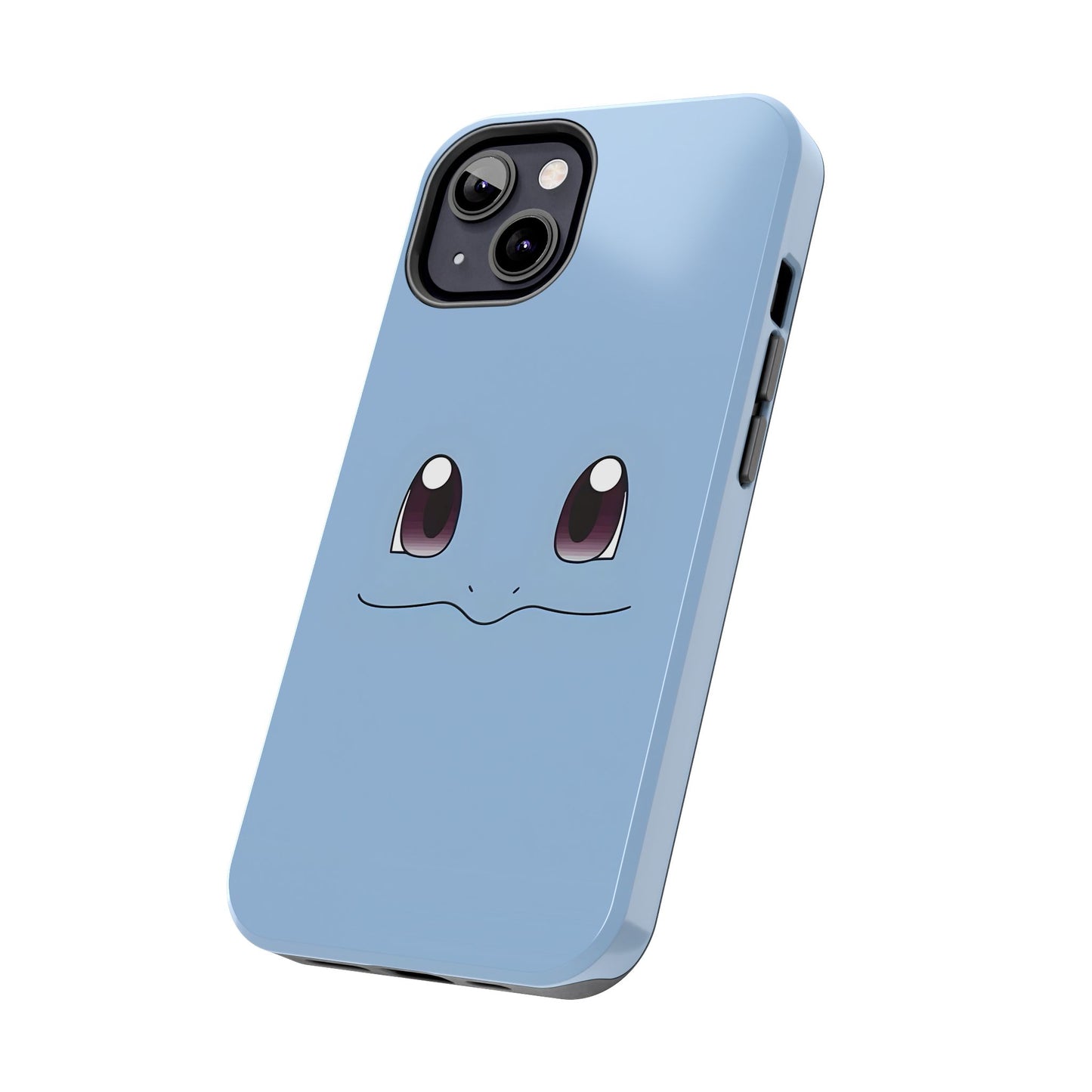 Blue Turtle Simple Blue Smile Tough Phone Case | Anime