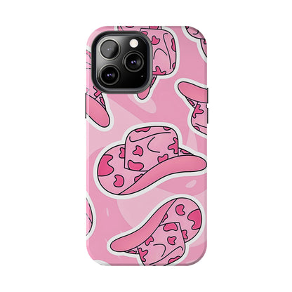 Pink Cowboy Hat Preppy Tough Phone Case | Aesthetic