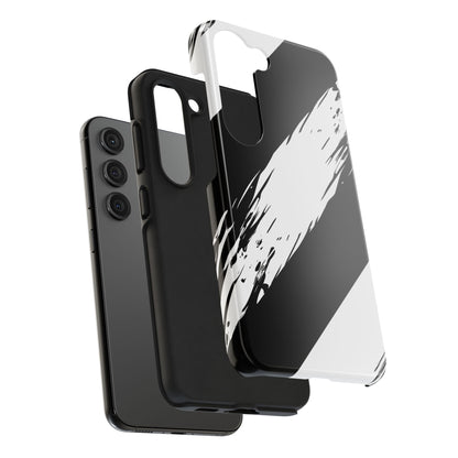 Funda/cubierta resistente para teléfono con rayas diagonales en blanco roto | Estética