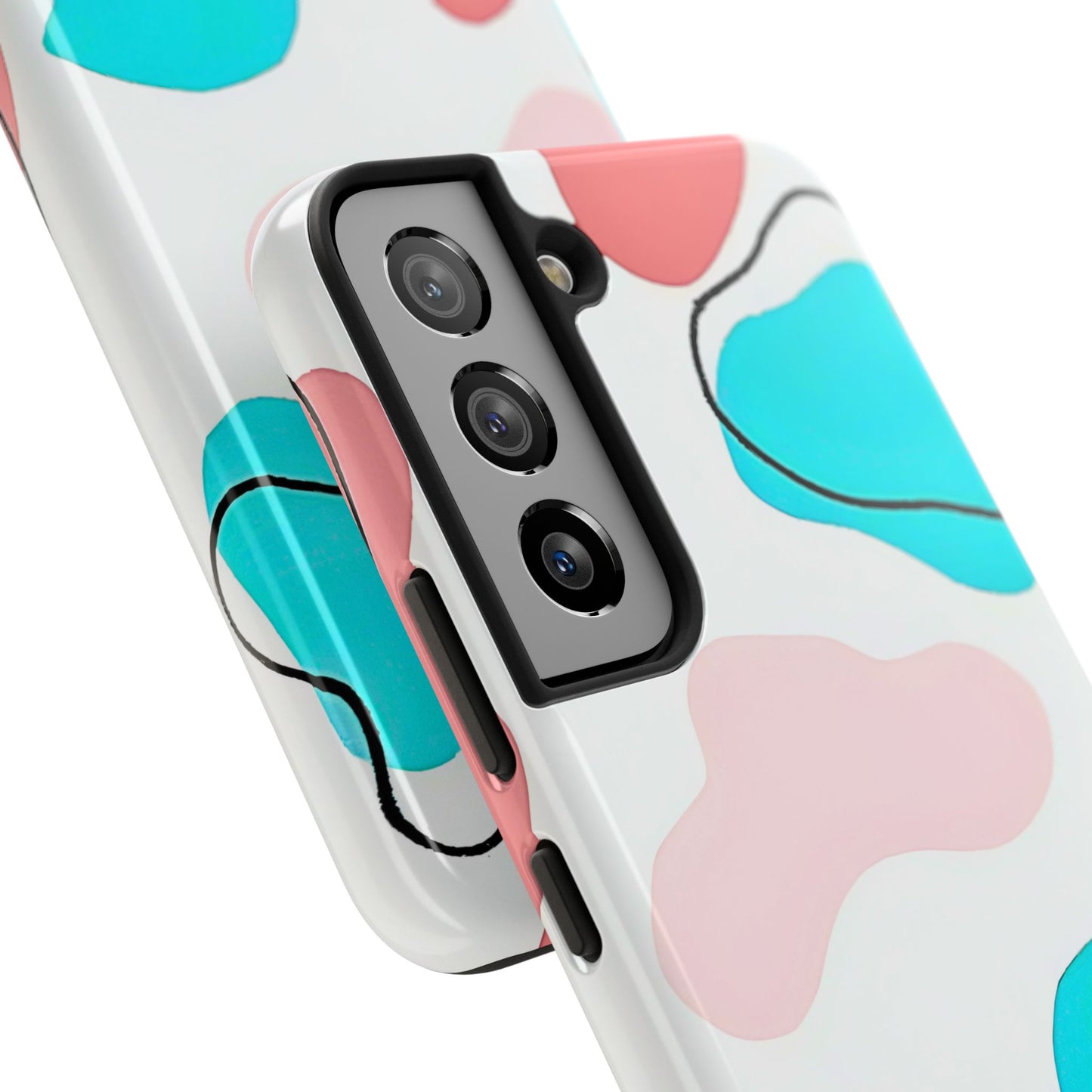 Abstract Shapes Preppy Pastel Style (Version 1) Tough Phone Case | Aesthetic