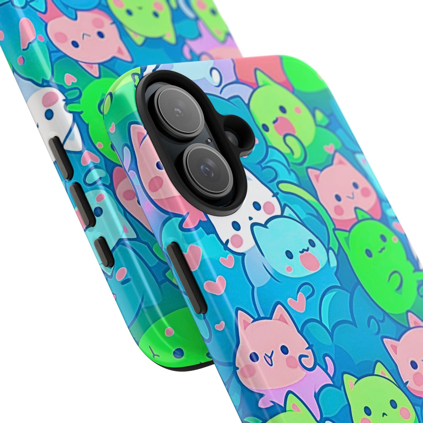 Cute Colorful Cats Pattern Style Tough Phone Case | Animals