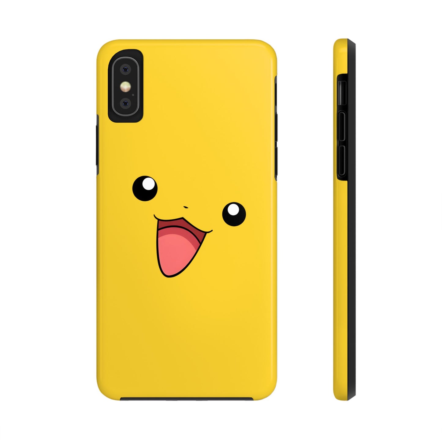 Electric Mouse Yellow Happy Face Minimal Design Tough Phone Case | Anime