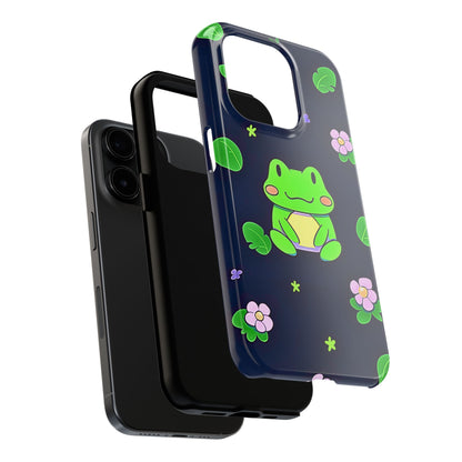 Adorable Froggy Black Tough Phone Case | Animals