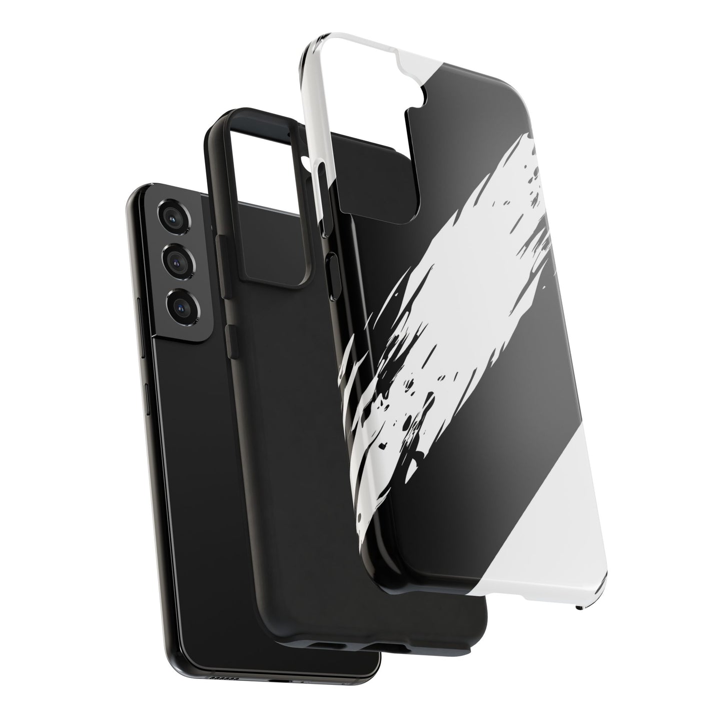 Funda/cubierta resistente para teléfono con rayas diagonales en blanco roto | Estética