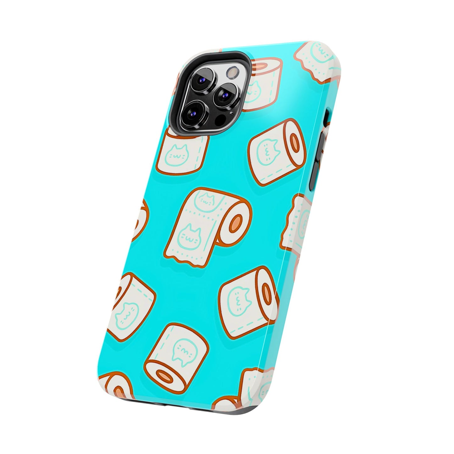 Funda resistente para teléfono con estampado de papel higiénico kawaii | Estética