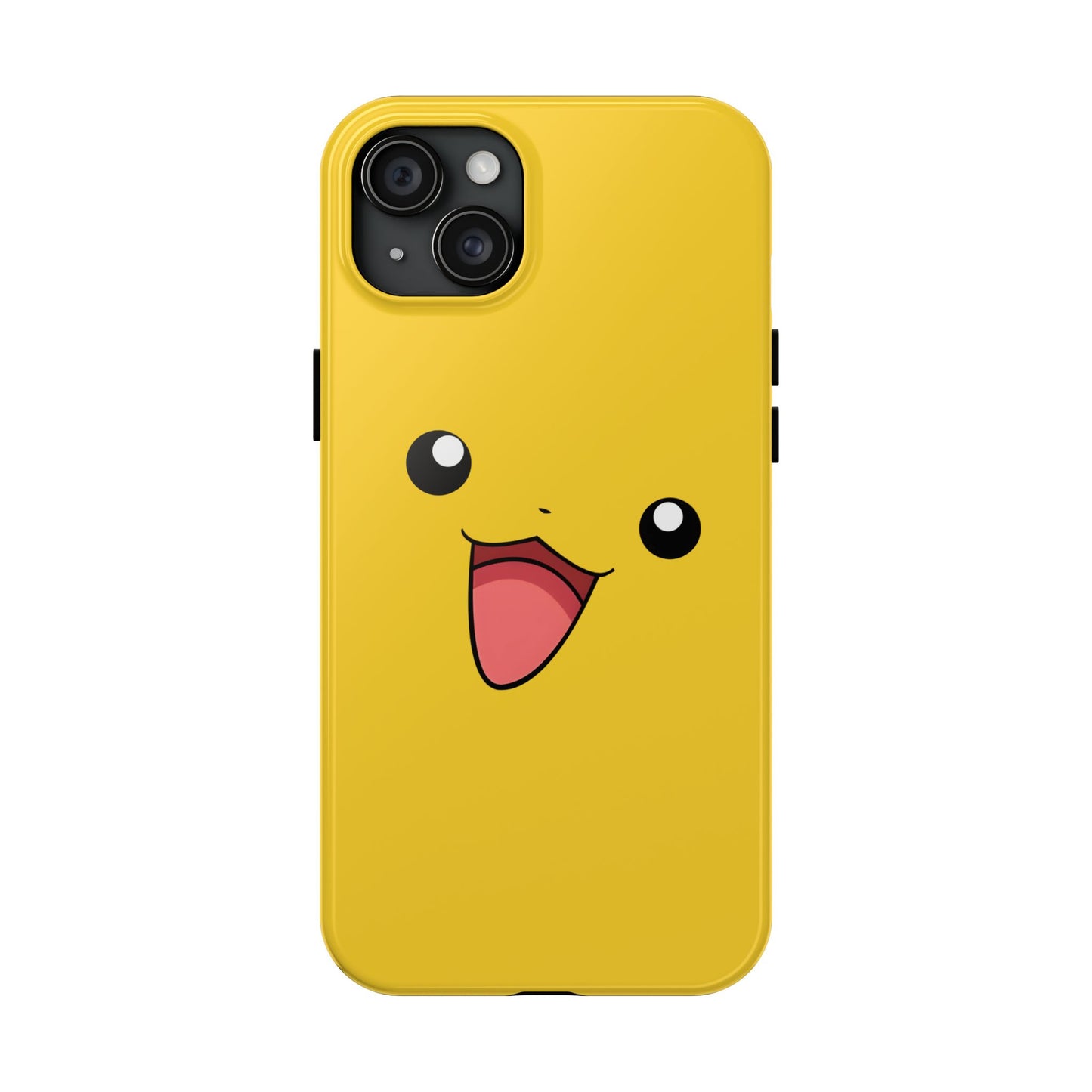 Electric Mouse Yellow Happy Face Minimal Design Tough Phone Case | Anime