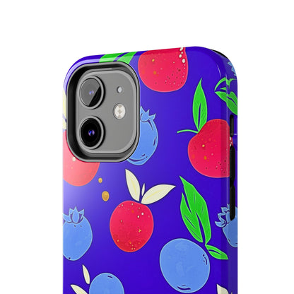 Funda resistente para teléfono con diseño de arándanos y fresas | Estética