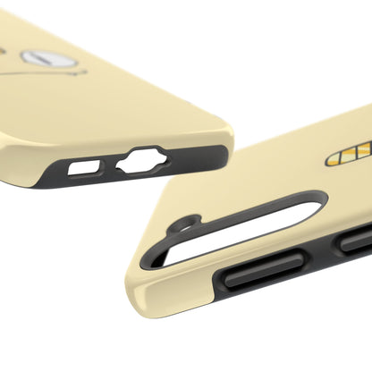 Cat Minimal Gold Coin Face Tough Phone Case | Anime