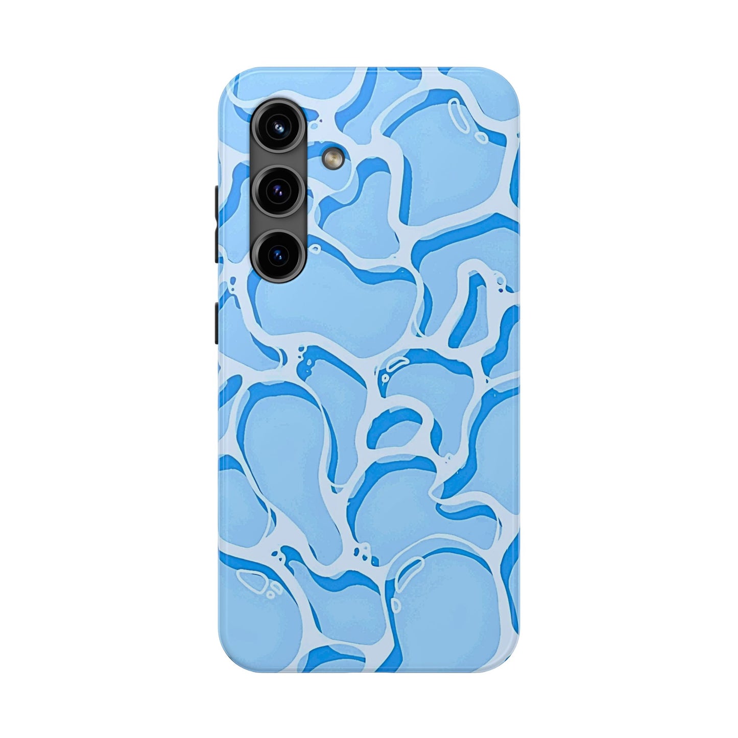 Funda resistente para teléfono con estampado de agua de piscina | Estética