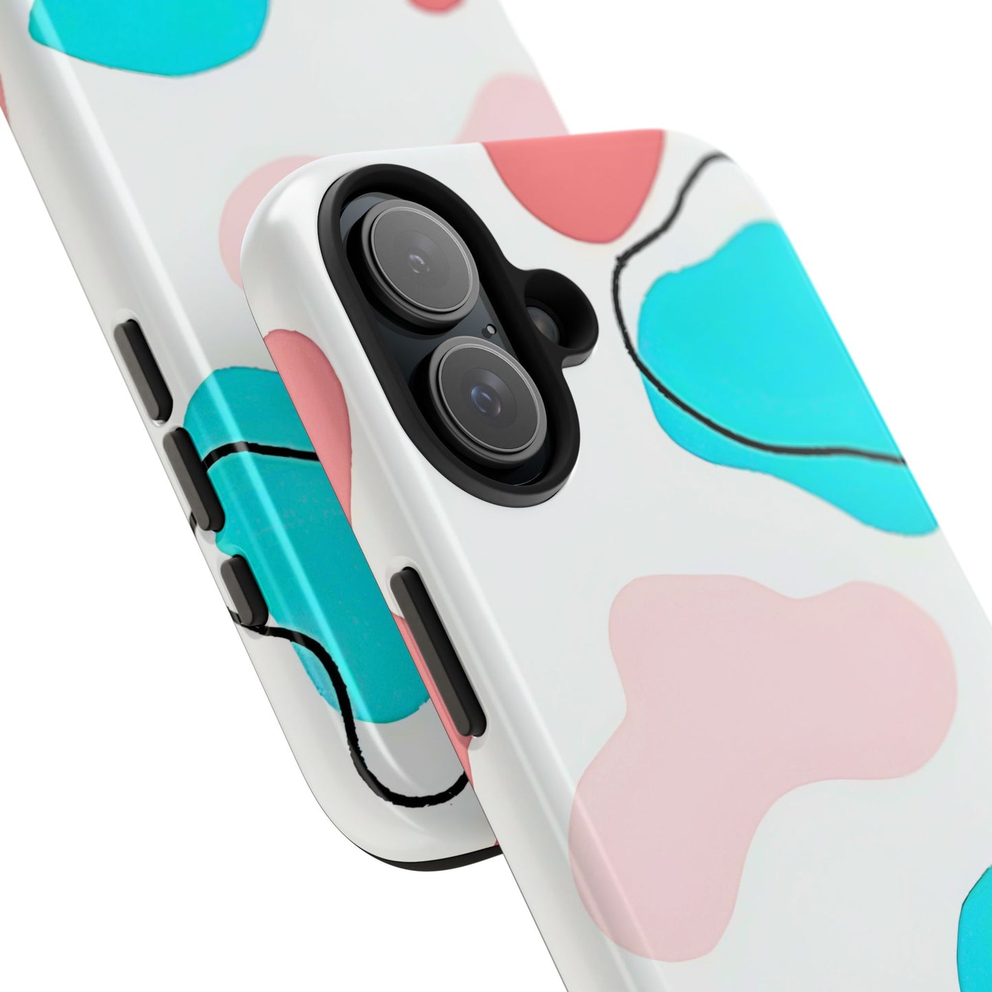 Abstract Shapes Preppy Pastel Style (Version 1) Tough Phone Case | Aesthetic