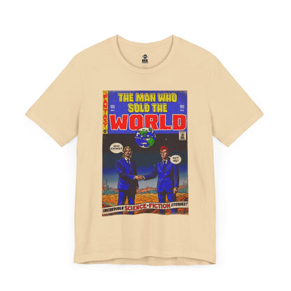 Bowie & Cobain - The Man Who Sold the World - Unisex Jersey Short Sleeve Tee