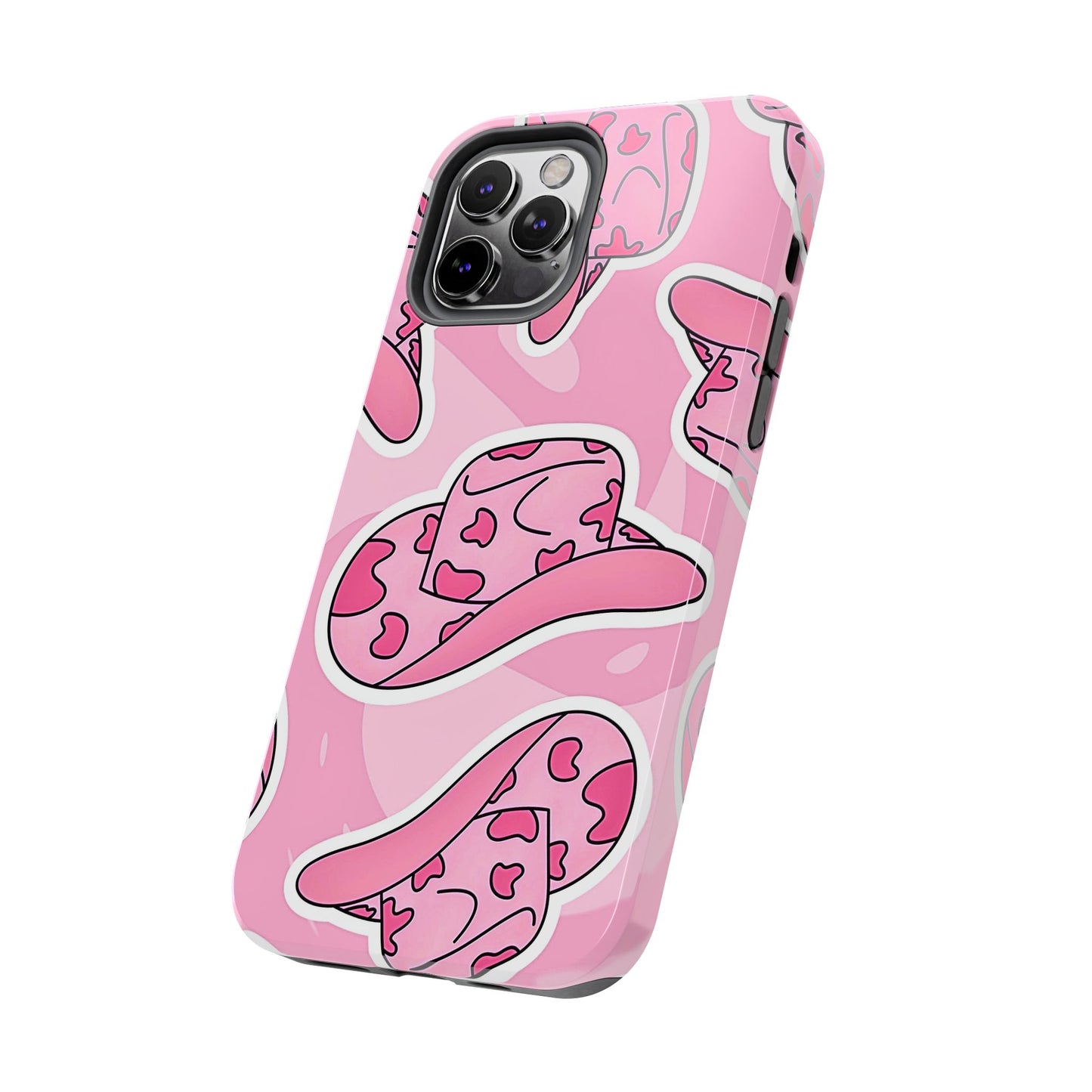 Pink Cowboy Hat Preppy Tough Phone Case | Aesthetic