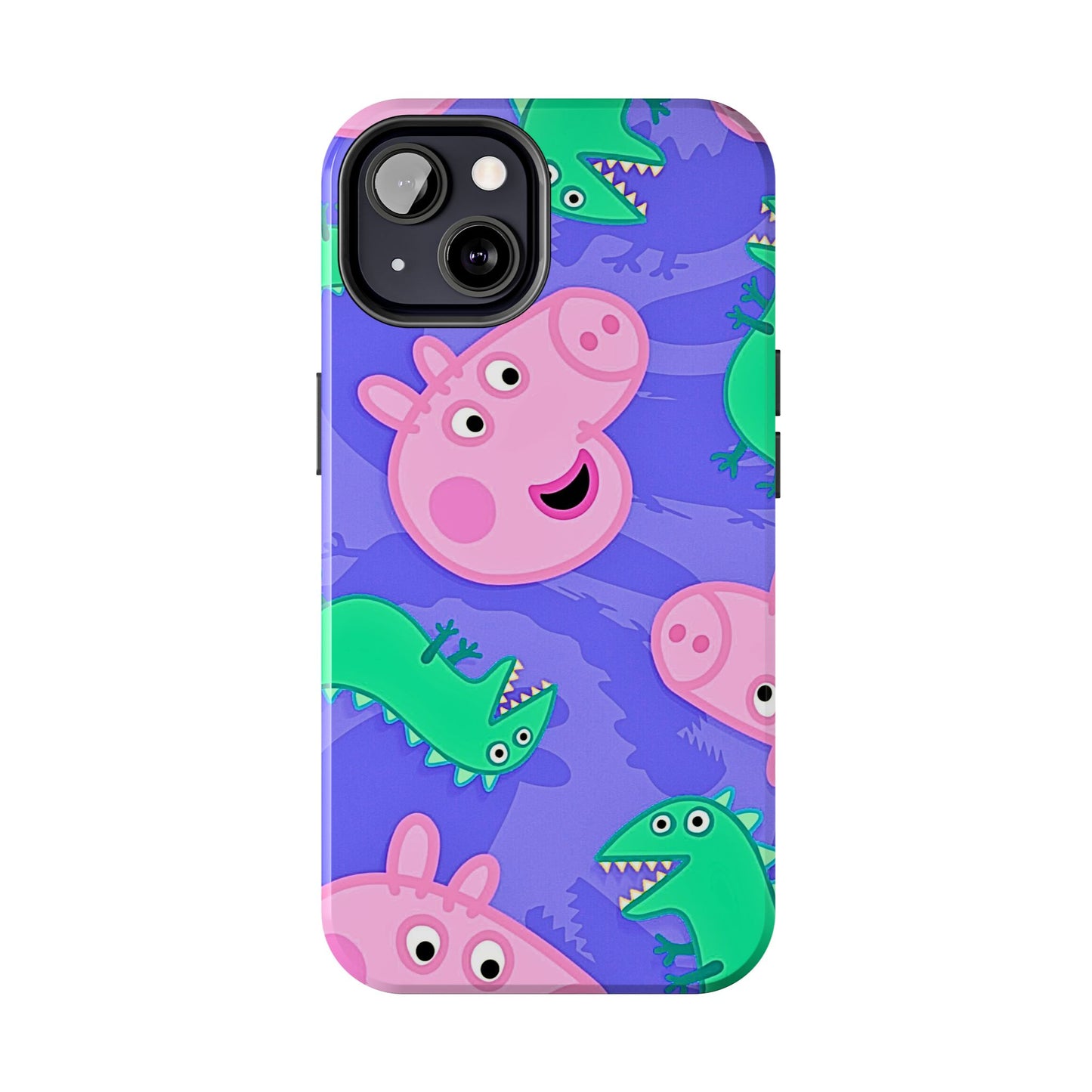 Peppa Pig & George Dinosaur Pattern Tough Phone Case | Cartoons - Peppa Pig