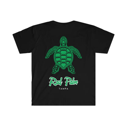Rad Palm Green Sea Turtle Unisex Softstyle T-Shirt