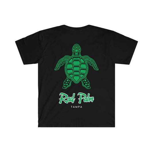 Rad Palm Green Sea Turtle Unisex Softstyle T-Shirt