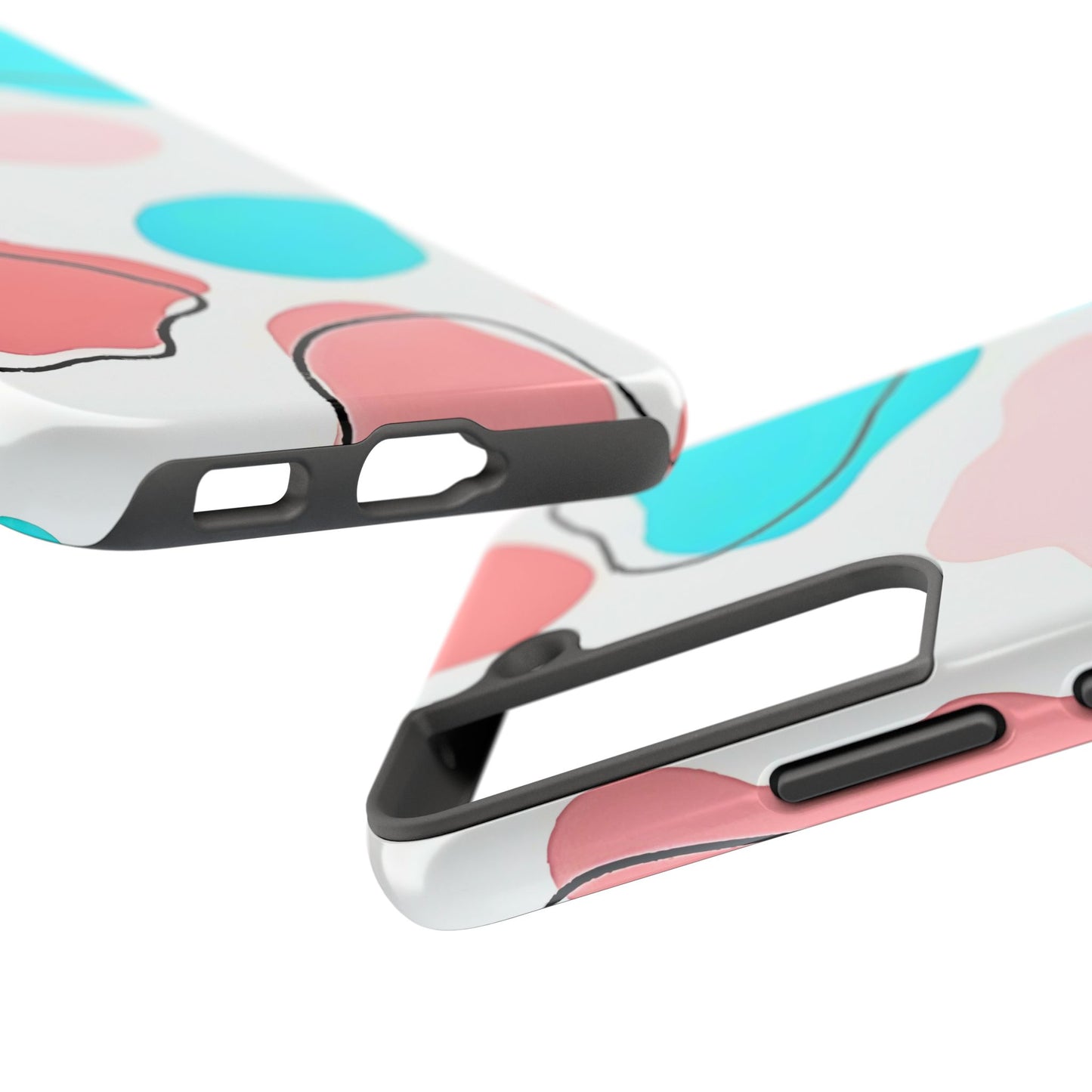 Abstract Shapes Preppy Pastel Style (Version 1) Tough Phone Case | Aesthetic