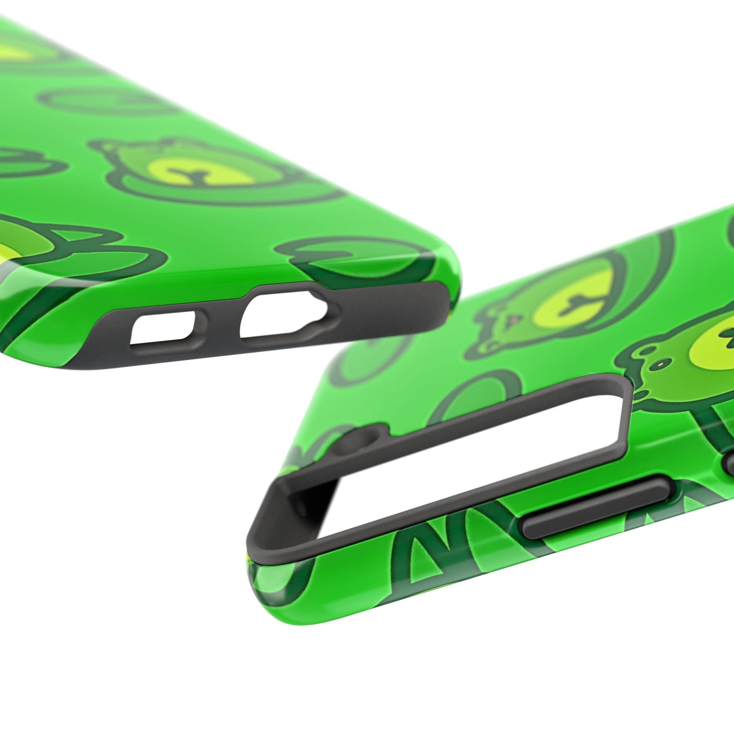 Cute Green Frogs Pattern Tough Phone Case | Animals