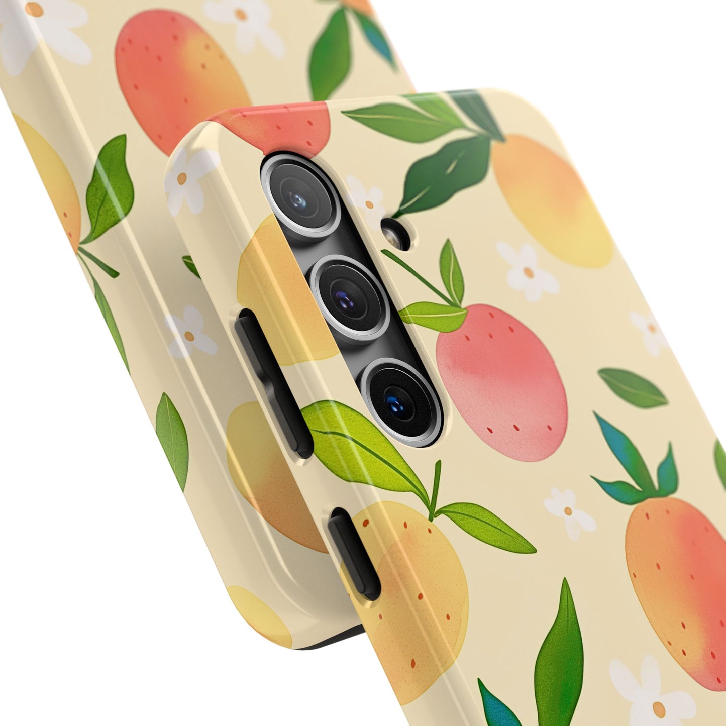 Mango Orange Fruit Pattern Tough Phone Case | Aesthetic