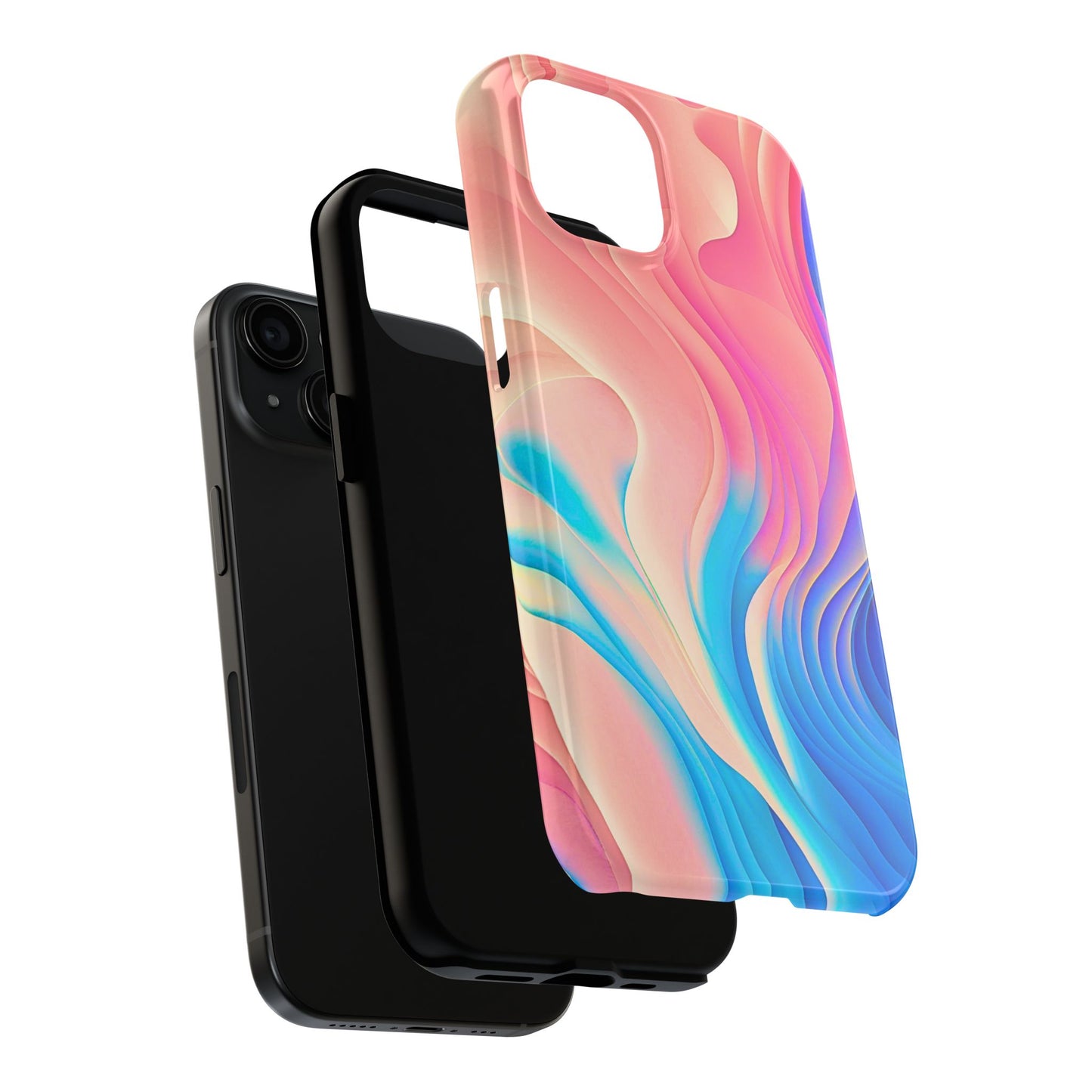 Abstract Pastel Waves Tough Phone Case | Aesthetic