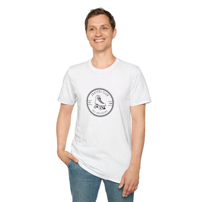 Round White Skaters Club Unisex T-Shirt
